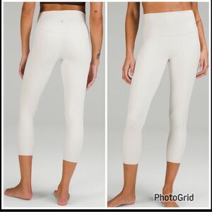 Lululemon Align High-Rise Crop‎ 23" Bone Womens size 10 NWT